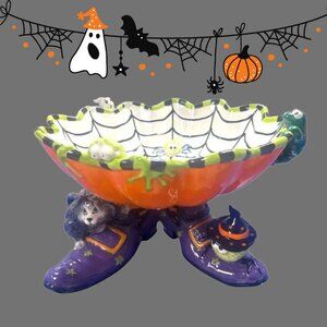 Vintage Deadstock JCPenney Home Witch Footed Candy Dish